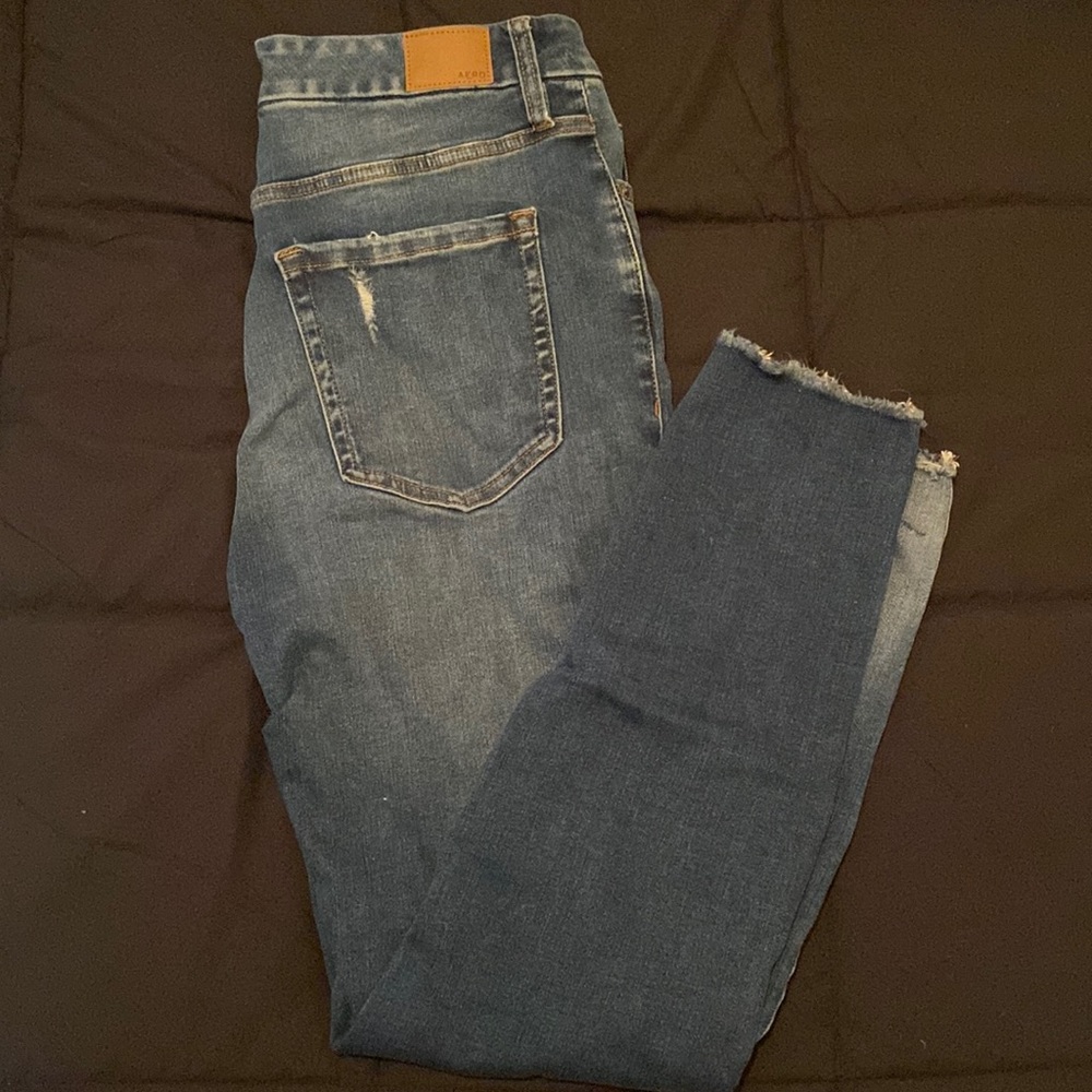 Aero high waisted ripped jeans